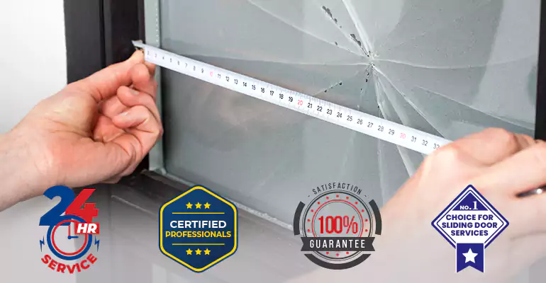 Residential Sliding Door Glass Repair in Pinecrest